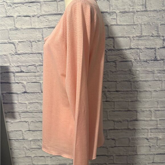 Jessica Simpson Blush Pink Buttoned Blouse - Picture 3 of 5